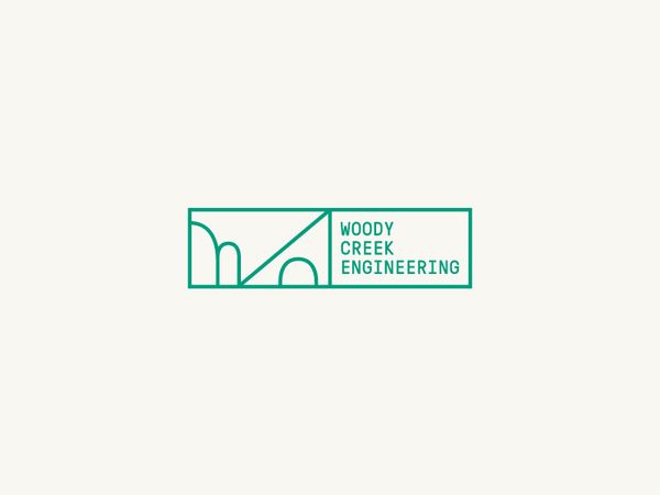 WCE WIP geometric civil design landscaping aspen colorado engineering colorado typography icon arch…