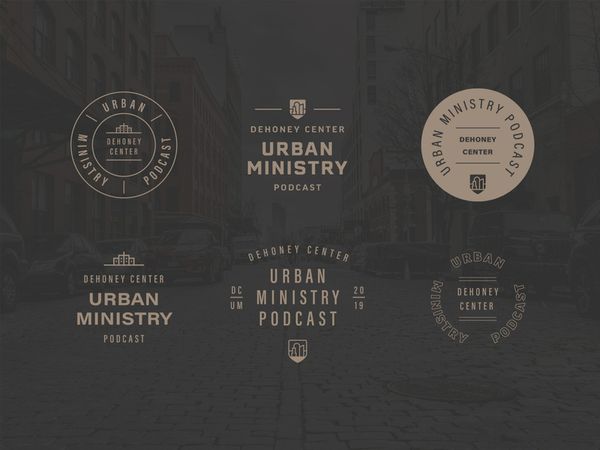 DCUM Podcast Logo + Branding edgy vector design web illustration monoline badge revitalization miss…