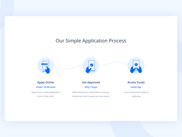 Application Process clean process steps ux app icon designer concept website web illustration ui