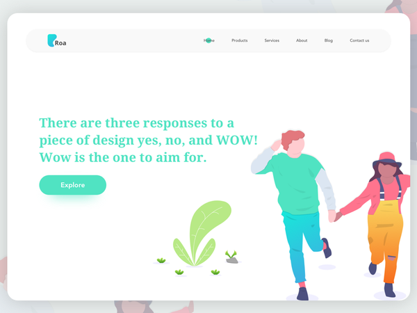 Landing Page #2 shapes purple orange page landing isometric illustration homepage hero header gradi…