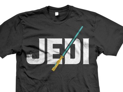 Logo for a softball team logo mark design shirt jedi starwars star wars lightsaber saber