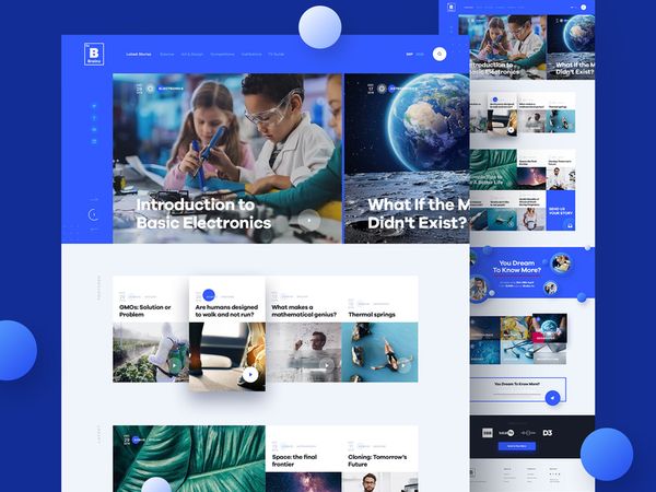 Brainz Homepage v2 education science brainz landing page ux ui website homepage