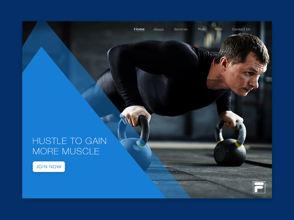 Fitness & Health single page website dribbble mobile app web design logo landing page branding ui b…