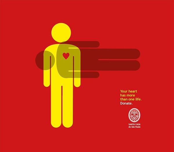 Healthcare Advertising : Santa Casa de Sao Paulo Organ Donation: Heart -  Gute Werbung - Advertisin…