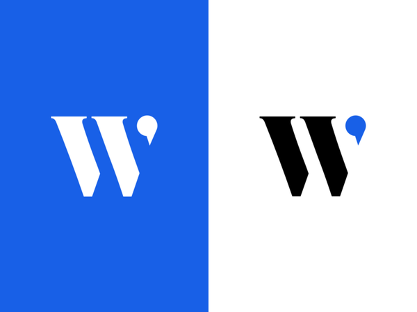 WorkinStartups Logo serif monogram w icon typography branding logo illustration jbdotco fortnight f…