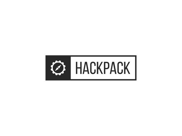 Hackpack outdoor logo hiking logo gear logo compass logo pictorial branding logo concept logomark l…