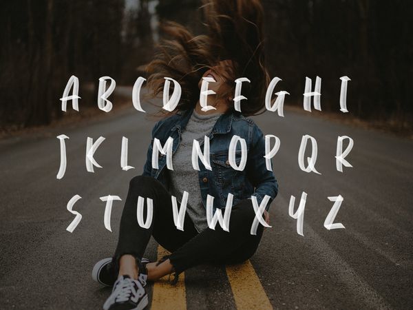 Daviton SVG Freestyle Font #3 download urban svg quotes ligatures handmade typeface font display br…