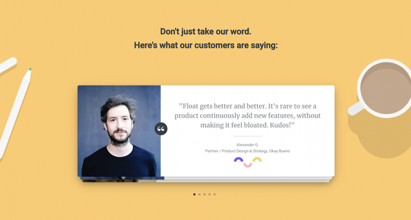 Testimonial "slider"