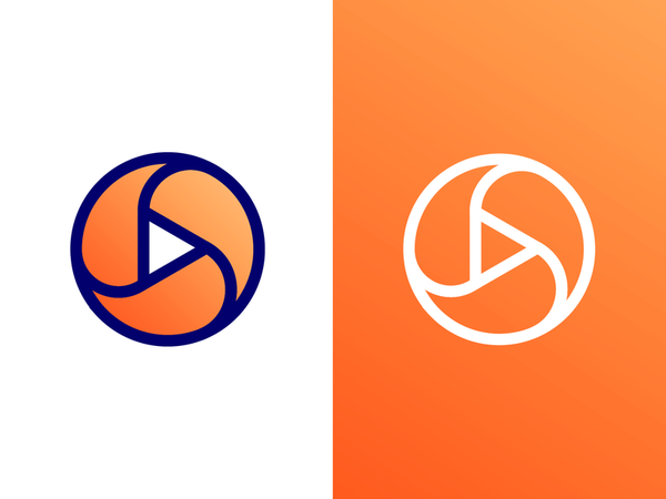 Play Logo Design Exploration (Single Color Variation) lines linestyle flat 2d geometry logo mark sy…