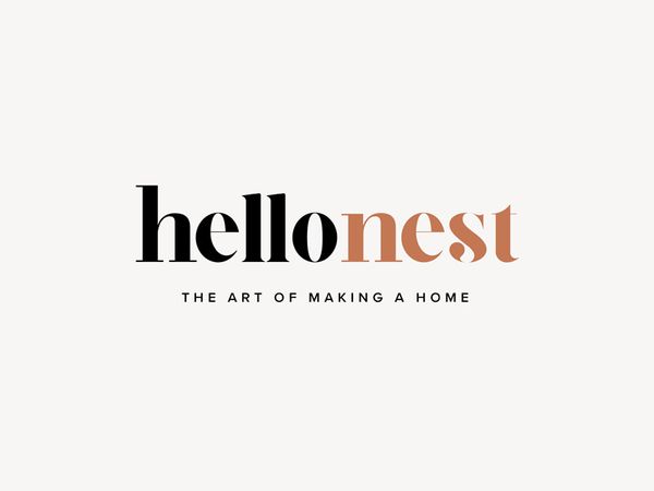 Hello Nest Lifestyle Blog minimal feminine blog lifestyle blog lifestyle logo branding