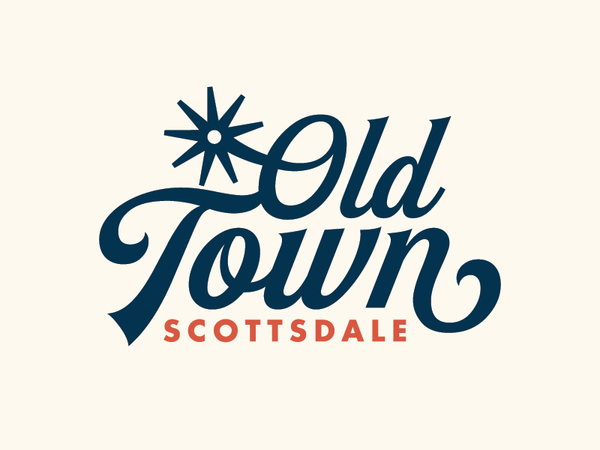 Old Town Logo logotype script spur vintage old town scottsdale az western
