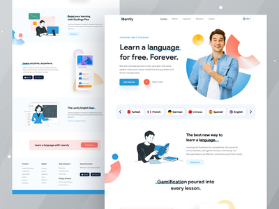 eLearning Home page I Ofspace branding web design website design bright color figma user experience…