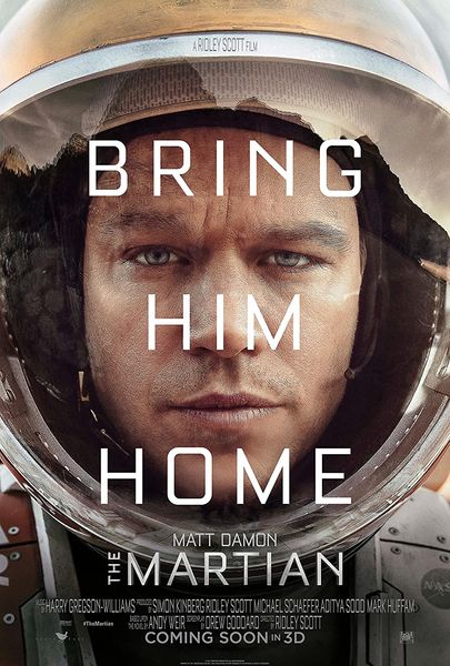Amazon.com: The Martian Movie Poster 24 x 36" Inches, Glossy Finish  (Thick): Matt Damon, Jessica C…