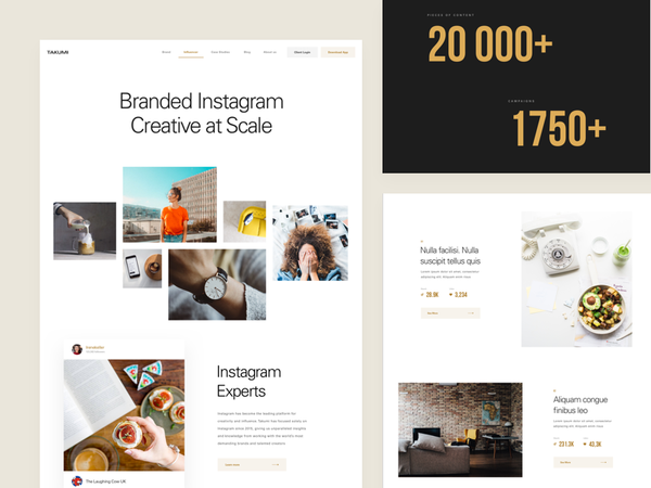 Takumi is live! website web ux ui minimal landing page interface homepage design clean balkan broth…