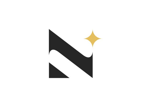 N Star Logo symbol identity monogram icon star logotype mark lettermark letter logo n
