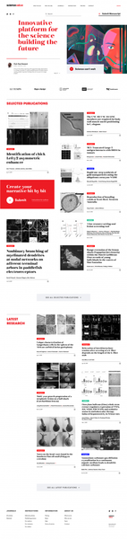 Science web platform design tubik