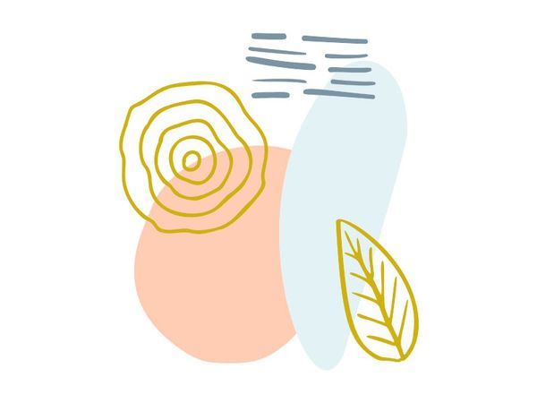 Abstract organic shapes, minimalist geometric elements poster background pastel abstract art abstra…