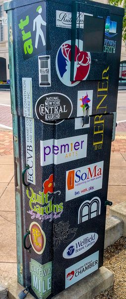 Downtown Elkhart Electrical Box Wraps - The Sign Store