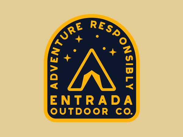 Entrada Star Camp branding national monument outdoor badge nps illustration icon design southern ut…