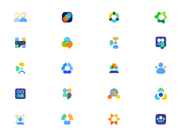 Hubstaff Concepts branding identity logo grid people fav star gear project talent user hubstaff