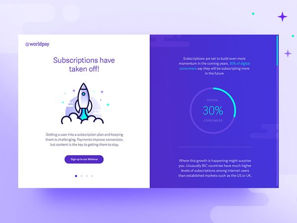 WorldPay Infographic Website - Take Off! by Chris Bramford on Dribbble