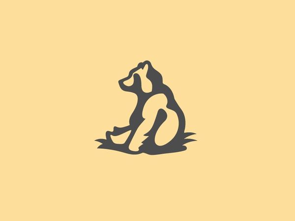 Happy Bear Logo Mark by Wells Collins on Dribbble