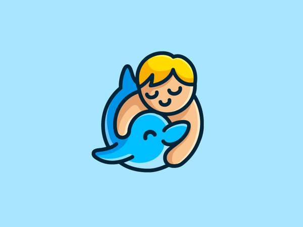 Kid and Dolphin by Alfrey Davilla | vaneltia on Dribbble