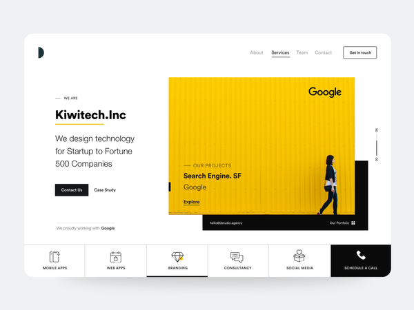 Website Header by DStudio® on Dribbble