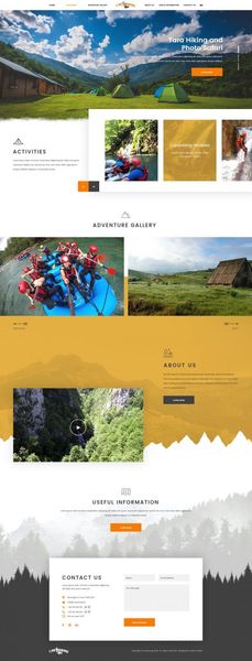 Canyoning homepage design by PopArt Studio on Dribbble