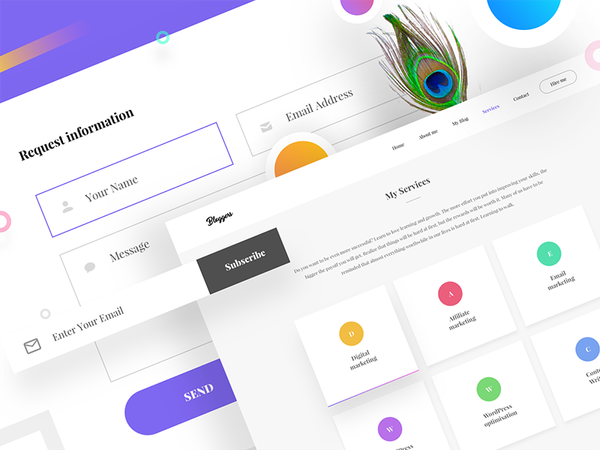 Bloggers Wordpress free template - Coming soon by Divan Raj - Dribbble