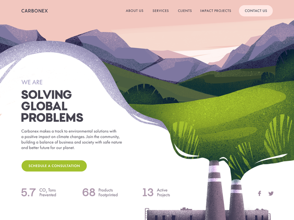 Environment Protection Community Website by tubik on Dribbble