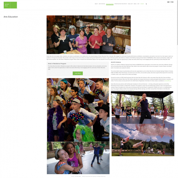 Green Box Arts :: Arts Education – Archive