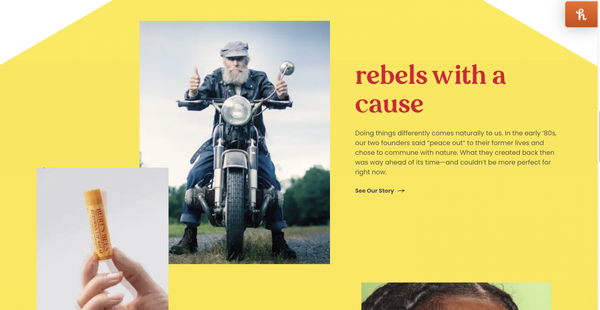 Burt's Bees // Homepage story block