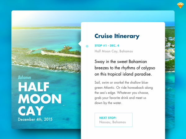 Day 014 - Location Card (w/ Sketch file) by Dustin Putnam | Dribbble