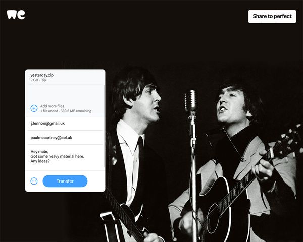 WeTransfer: Share to Perfect • Ads of the World™ | Part of The Clio Network