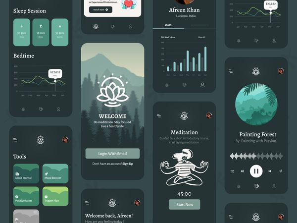 Medic Meditation App 🧘‍♀️ by Salman Khan on Dribbble