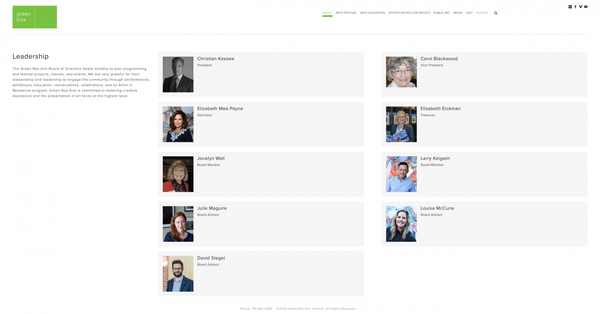 Green Box Arts :: Leadership – Archive
