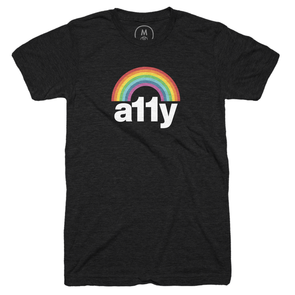 “Accessibility Pride” graphic tee, tank, and pullover hoodie by Robert Jolly. | Cotton Bureau