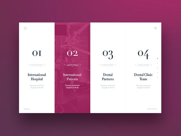 Dental Service Page by Stanislav Hristov - Dribbble