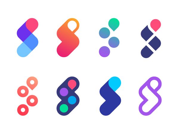 Logo concept versions for Scooptrack | Search engine by Vadim Carazan - Dribbble