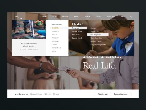 Shades Mountain Mega Menu by Timothy Kortman - Dribbble