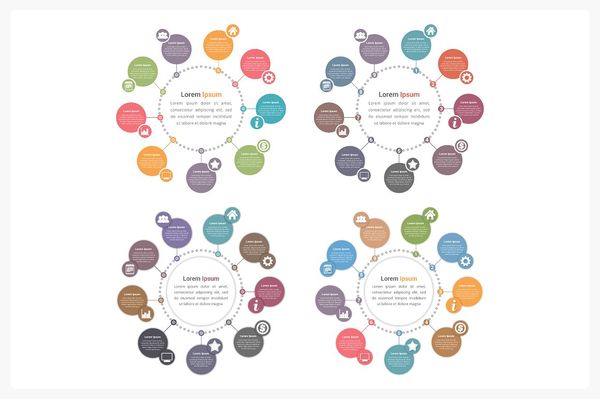 Graphics Product Images ~ Circle Diagram T… ~ Creative Market