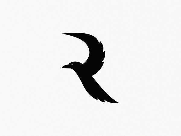 letter R / Raven by Yuri Kartashev on Dribbble