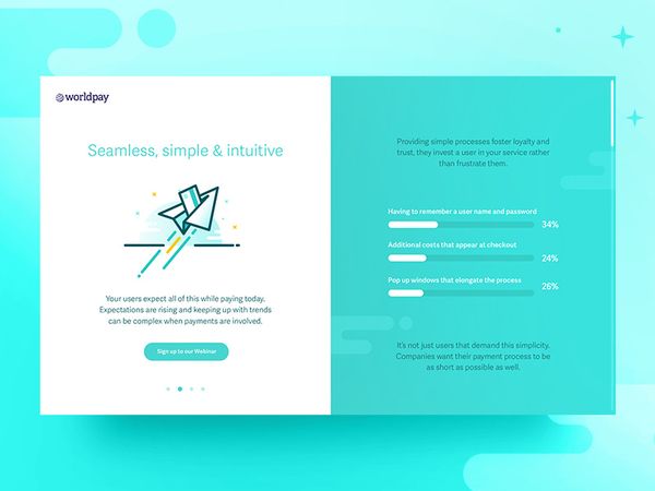 WorldPay Infographic Website - Seamless by Chris Bramford on Dribbble