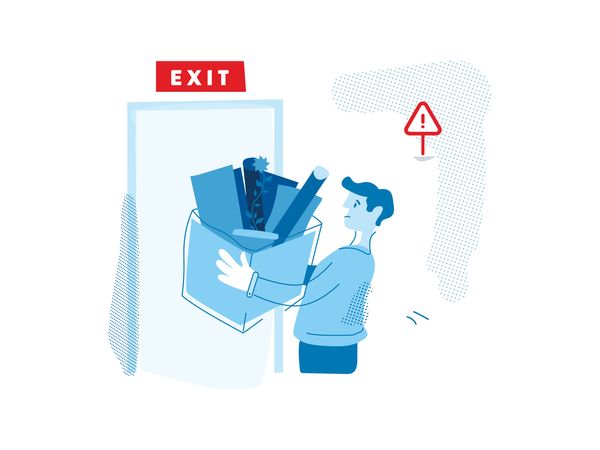 Unexpected issues - You lose your job by Mica Andreea on Dribbble