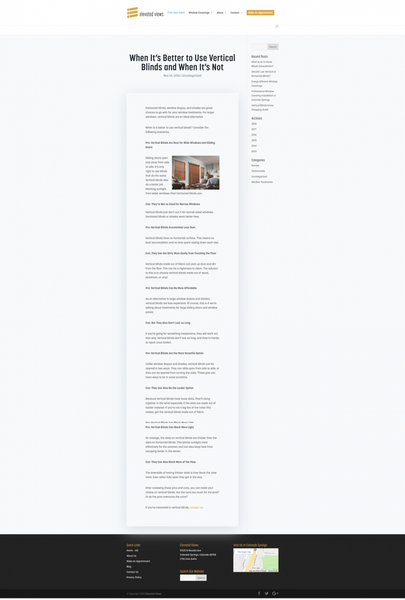 When It’s Better to Use Vertical Blinds and When It’s Not