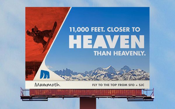 Mammoth Mountain Ski Resort Outdoor Advert By Colle+McVoy: Heaven | Ads of the World™
