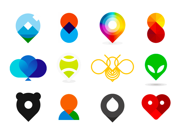 Dribbble - map_location_pin_pointers_logo_design_symbols_icons_by_alex-tass.png by Alex Tass, logo …