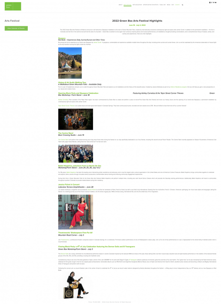 Green Box Arts :: Arts Festival – Archive