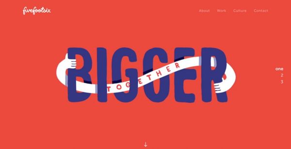 Creative & fresh examples of typography in web design
